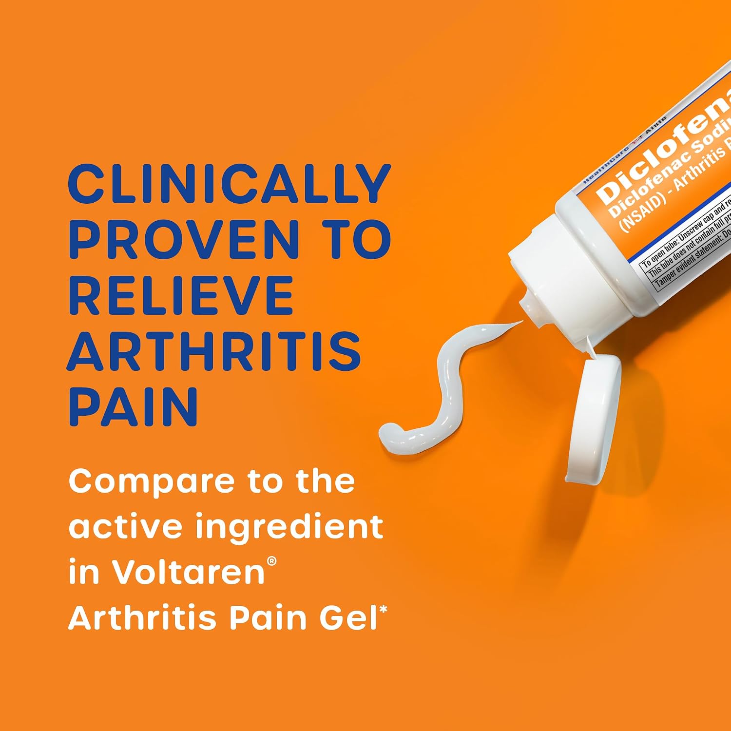 HealthCareAisle Diclofenac Gel Twin Pack Diclofenac Sodium Topical Gel (NSAID) Arthritis Pain Reliever 1% 200 grams (2 x 100g)